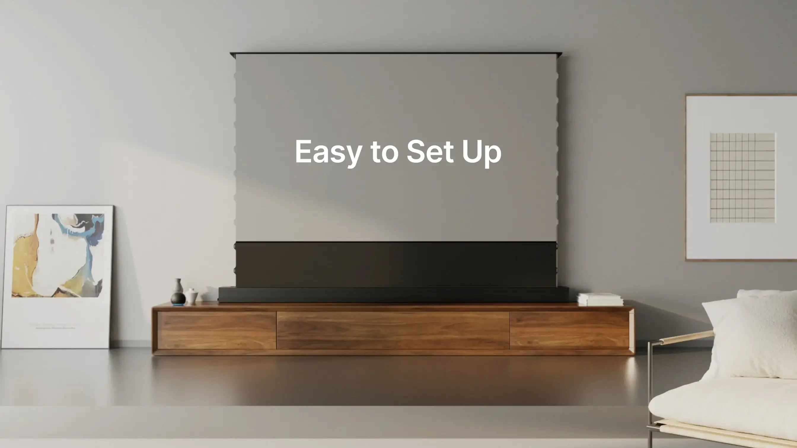 2024 НОВЫЙ дизайн X Wupro CBSP Проекционный экран для поднятия пола 120-дюймовый 4K Ultra HD