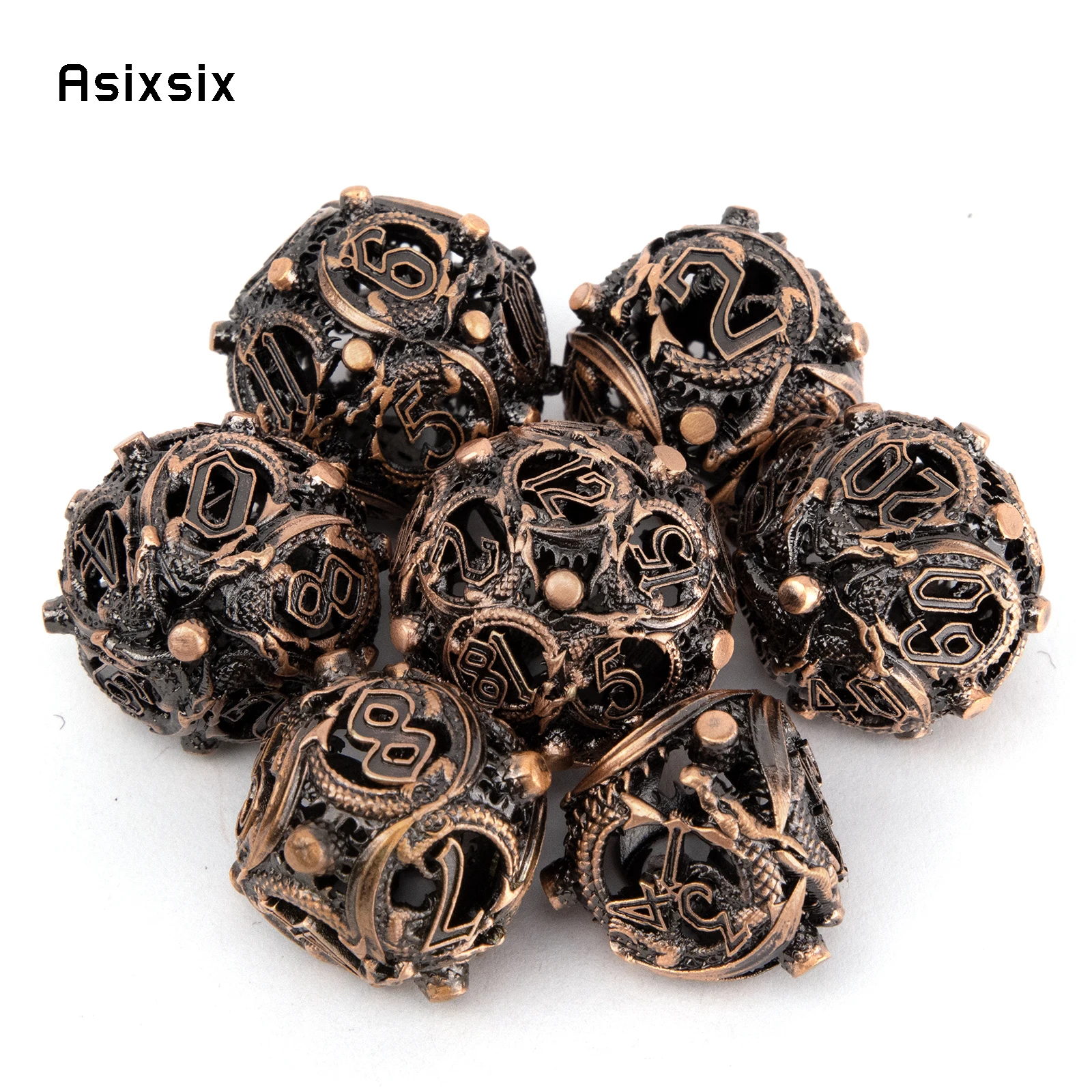 Металлические кости Asixsix 7 шт.