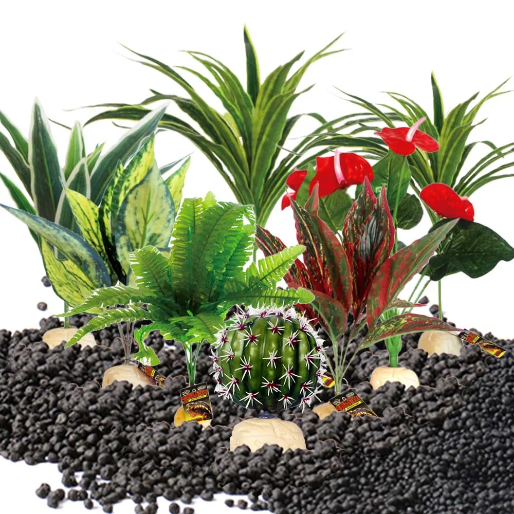 

Simulation Artificial Plant Frog Snake Pet Supplies Home Fake Tortoise Lizard Habitat Desktop Reptile Box Landscaping Tropical