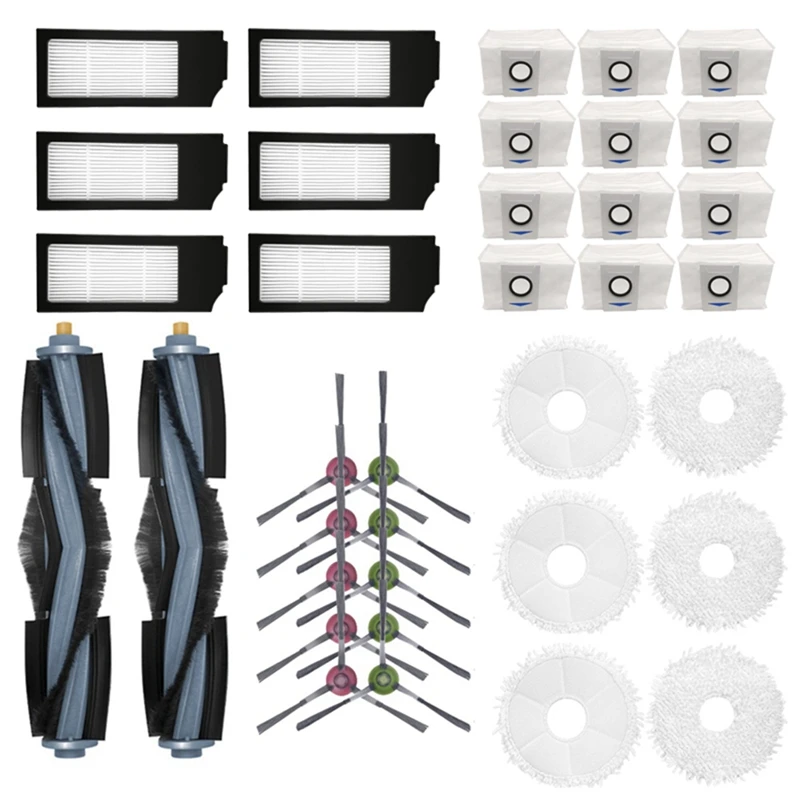 

HOT!Main Side Brush Filter Dust Bag And Mop Pad Replacement Parts For Ecovacs Deebot X1 Omni Turbo Robotic Vacuum Cleaner
