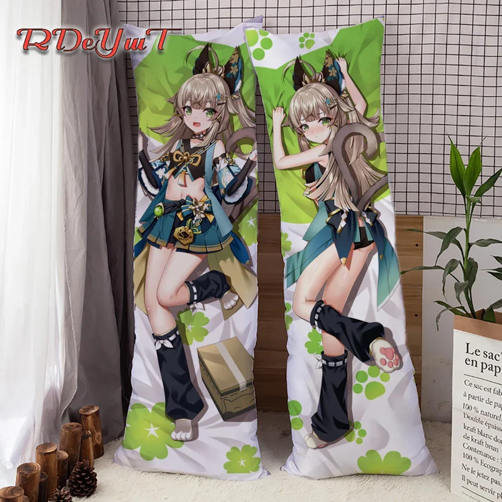 Аниме Dakimakura Game Genshin Impact Kirara обнимающая наволочка для тела новый дизайн длинные