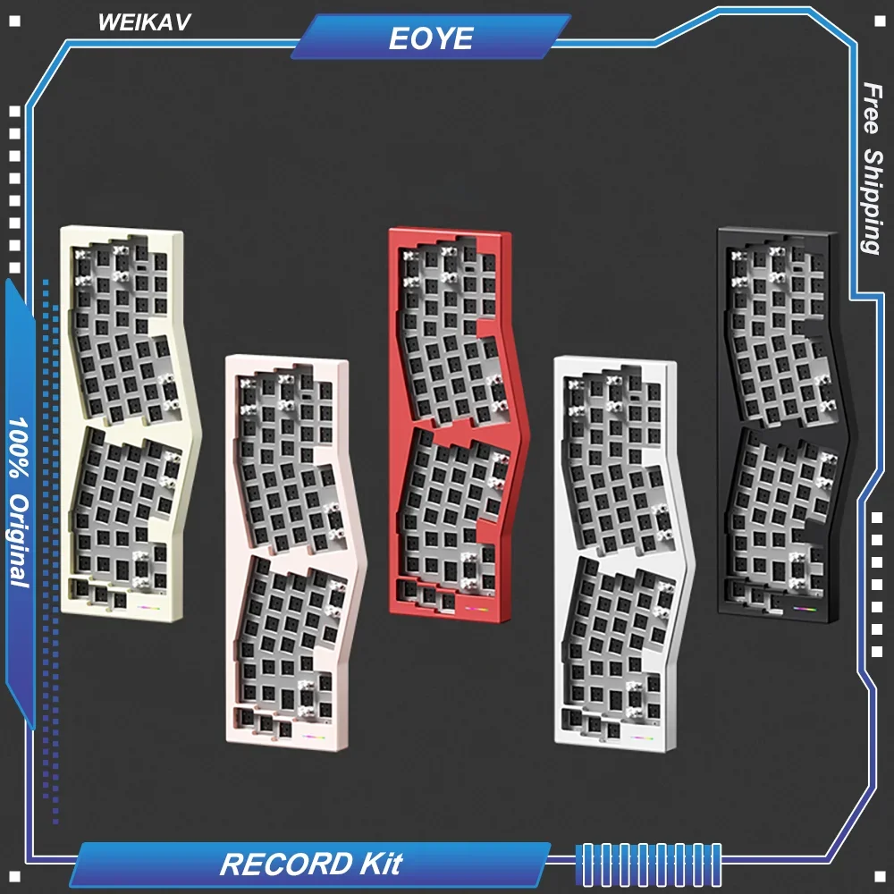 WEIKAV RECORD Трехрежимная механическая клавиатура Alice комплект с ЧПУ алюминий 68