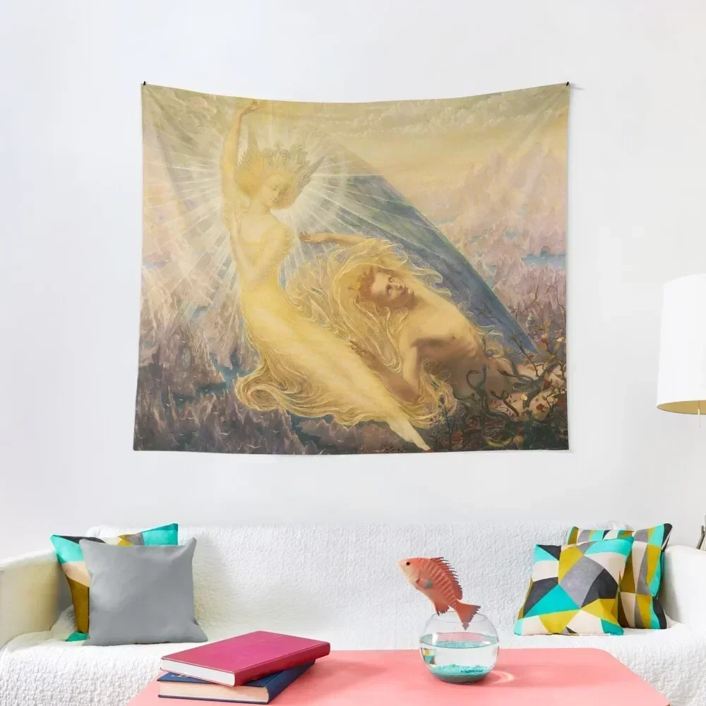 Angel of Splendors - Гобелен Жан Делвилл настенный гобелен украшения для комнаты