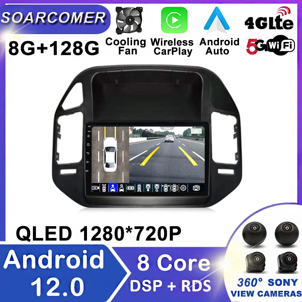 

Android 12 For Mitsubishi Pajero 3 V70 V60 1999 - 2006 Car Radio Multimedia Video Player Navigation Stereo GPS No 2Din 2 Din Dvd