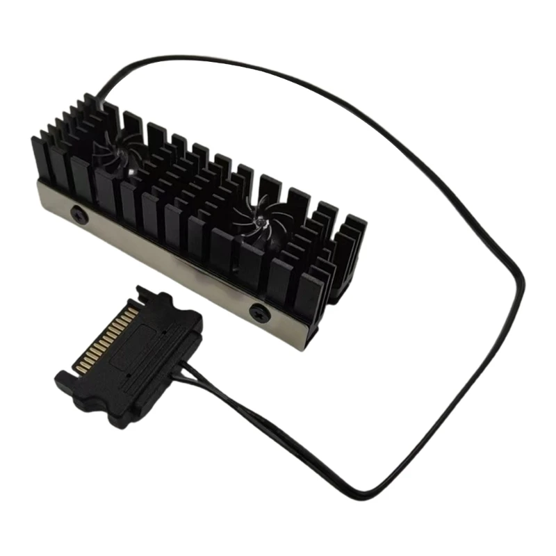 

M2 2280 SSD Heatsink Dual 13mm Cooling Fan Cooler Fine Workmanship
