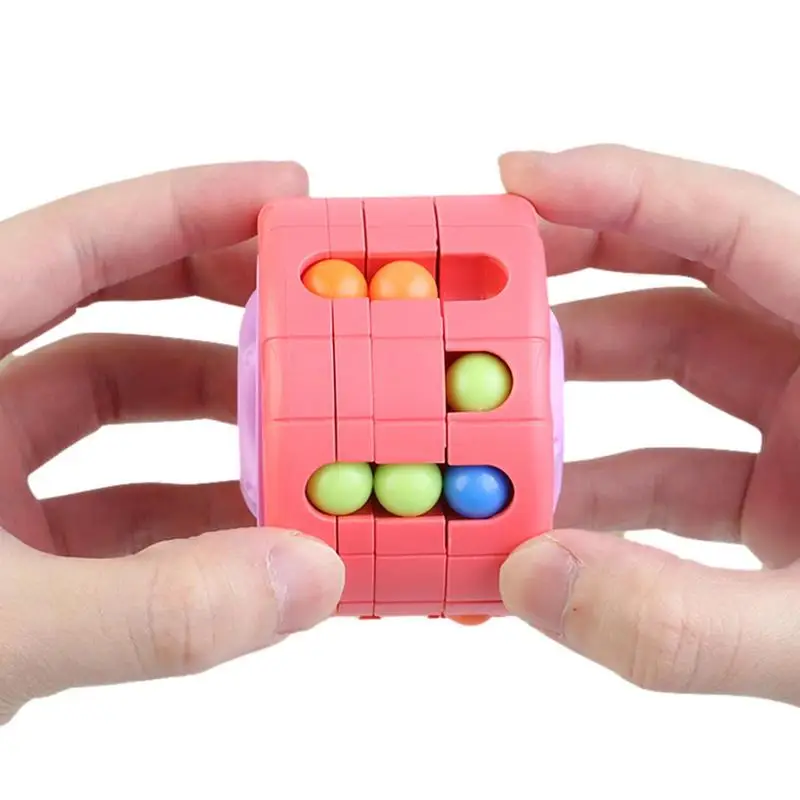 

Rotating Magic Bean Cube Antistress Can Puzzle Toys For Kids Finger Spinner Sensory Toy For Children Adults Decompression