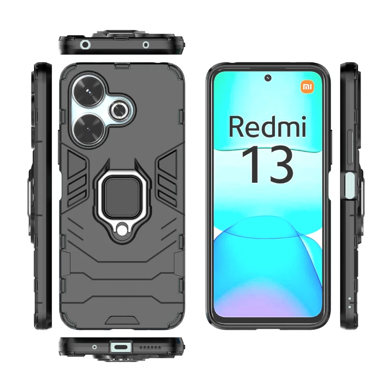 Чехол-накладка для Xiaomi Redmi Note 13 R 13R противоударный бронированный чехол с