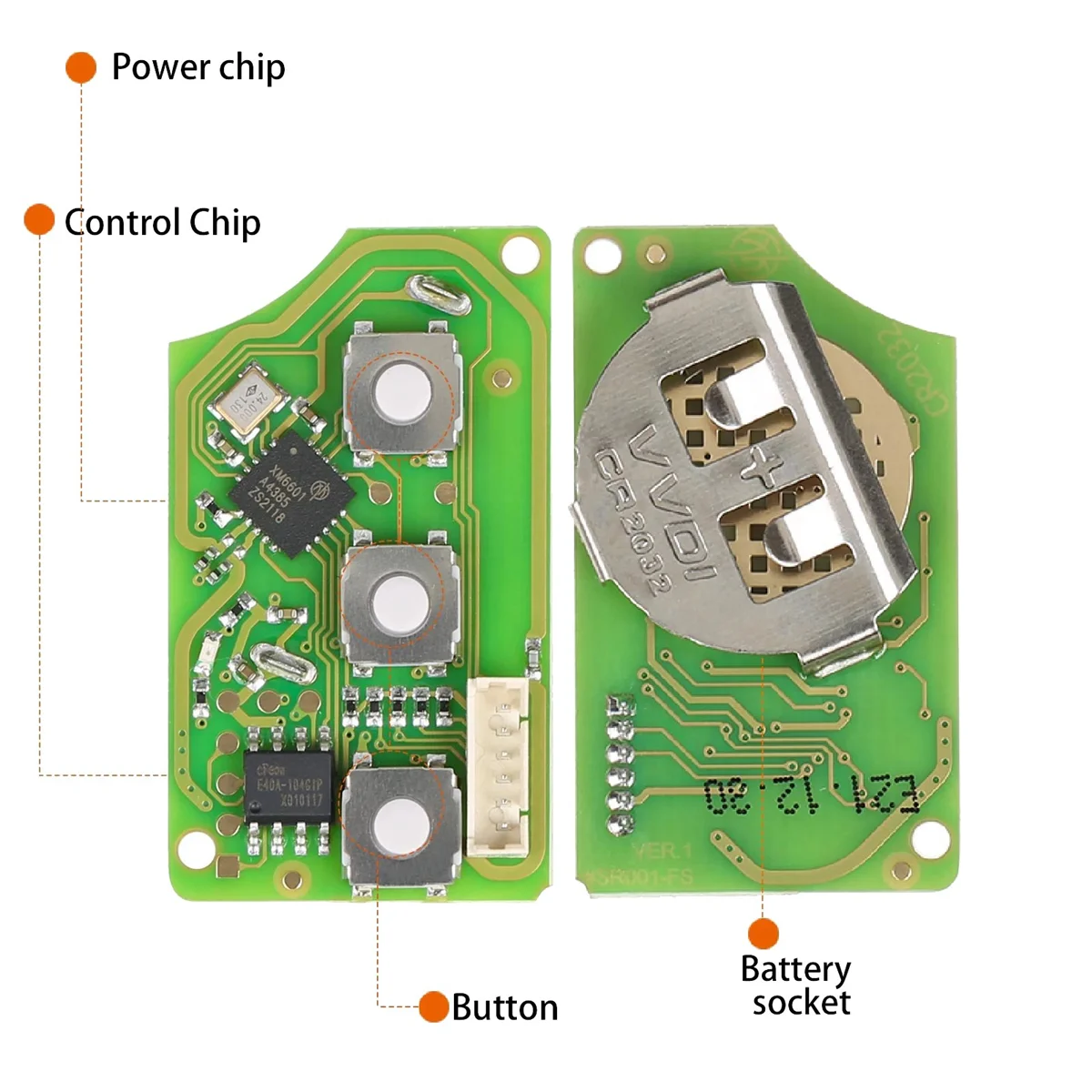 Для XKB510EN Универсальный провод дистанционный ключ брелок 3 кнопки для B5 тип VVDI