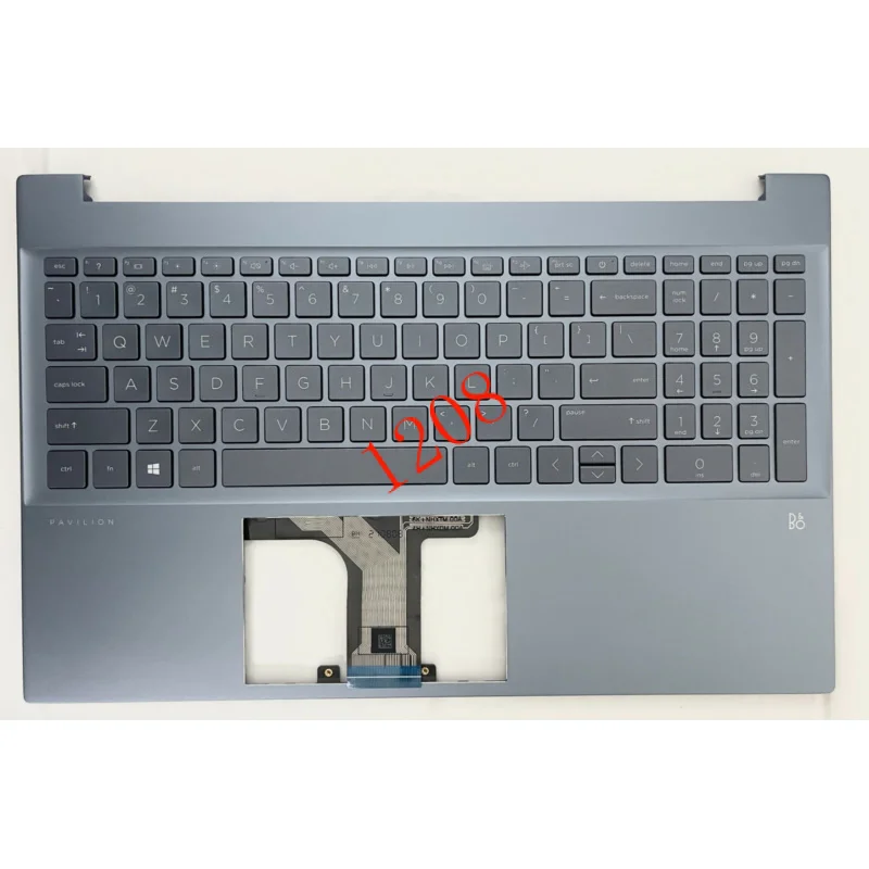 Новый 15-EG синий Упор для рук с клавиатурой США и подсветкой HP Pavilion M76644-001