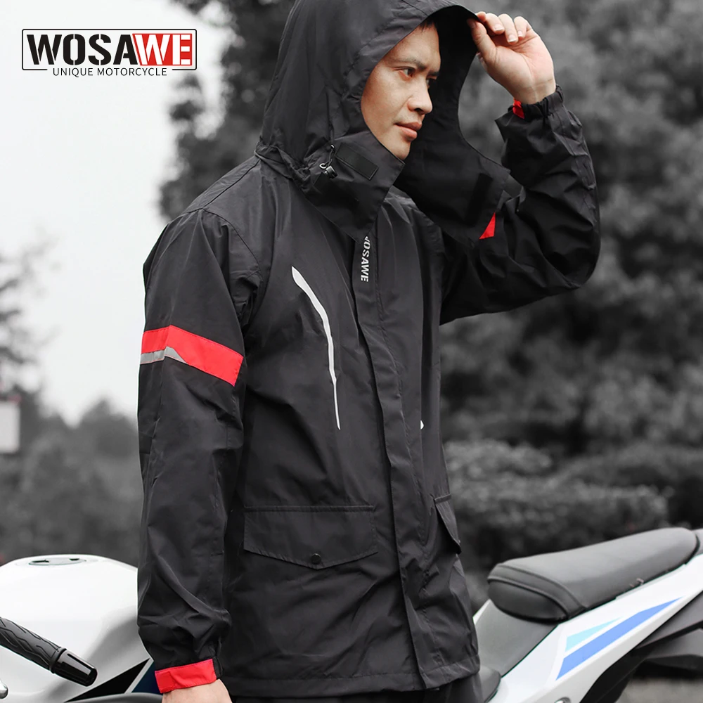 Men Women Motocross Rain Coat Jacket Pants Waterproof Rider Rain Clothing Motorcyclist Rainwear