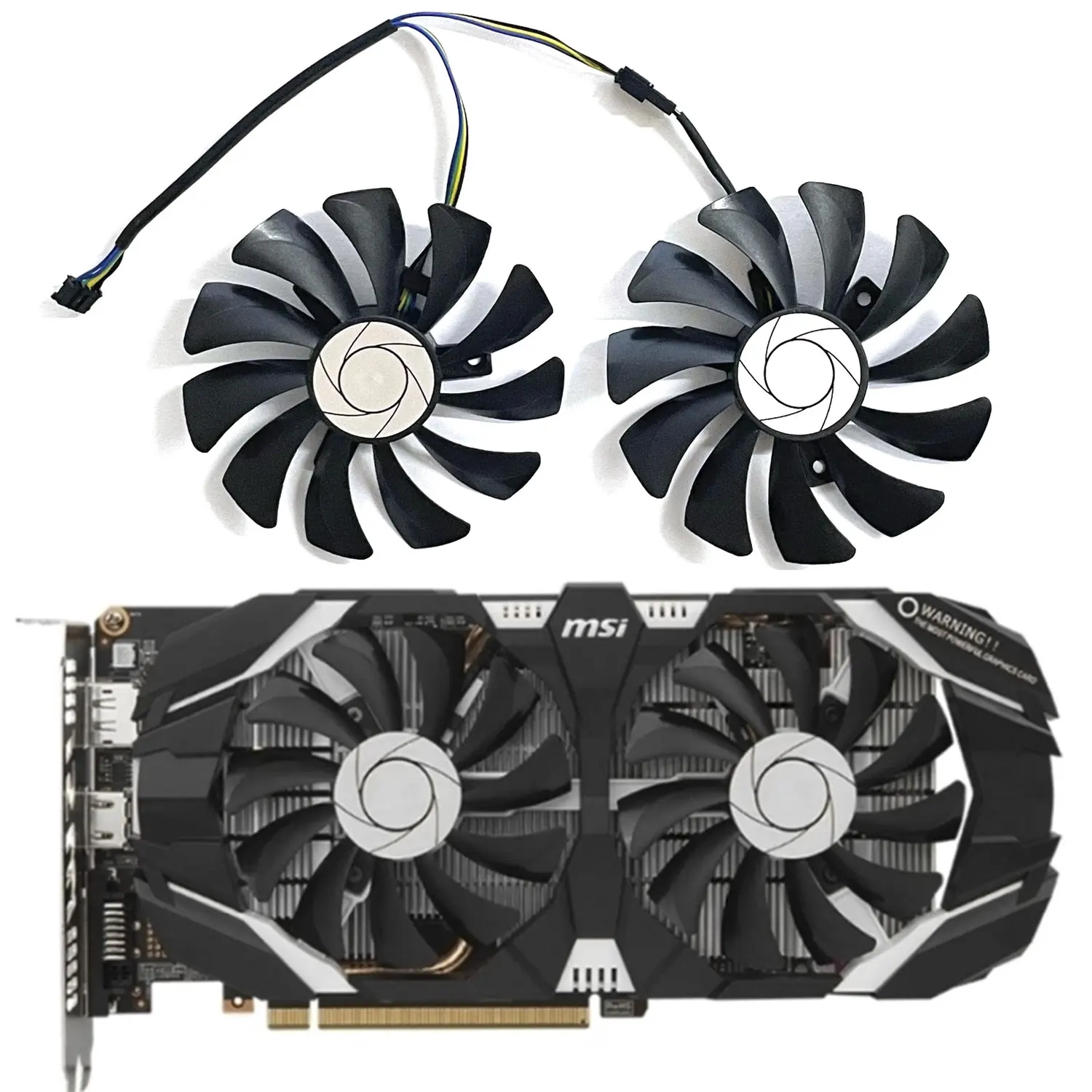 Вентилятор для графической карты MSI GTX1060 OC 6G GTX 960, 85 мм