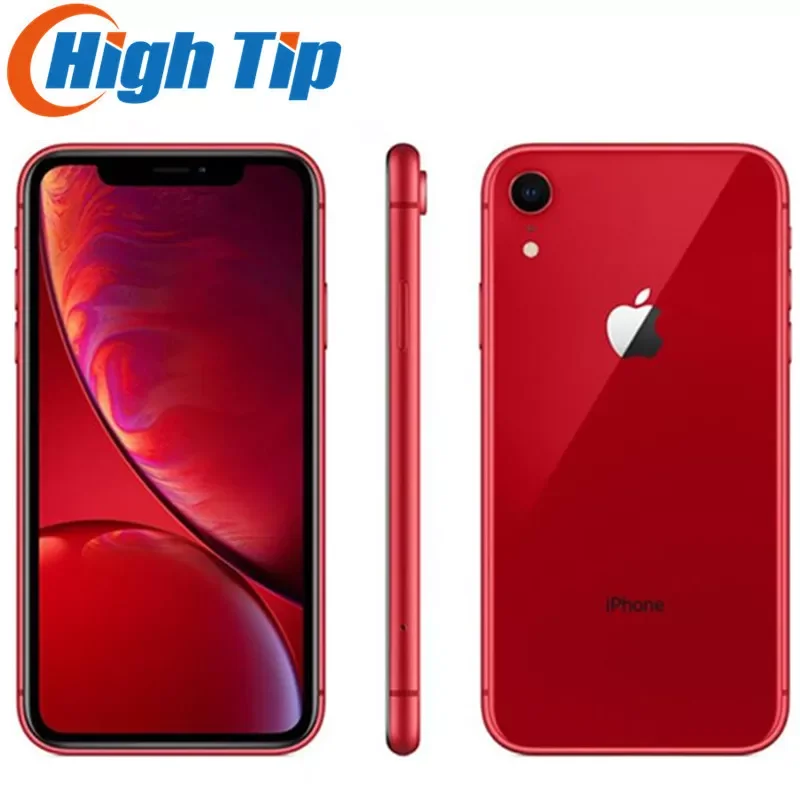 

iPhone XR xr Unlocked RAM 3GB ROM 64GB/128GB /256G Mobile Phone 4G LTE 6.1" Hexa core 12MP Fingerprint used Smartphone|Cellphon