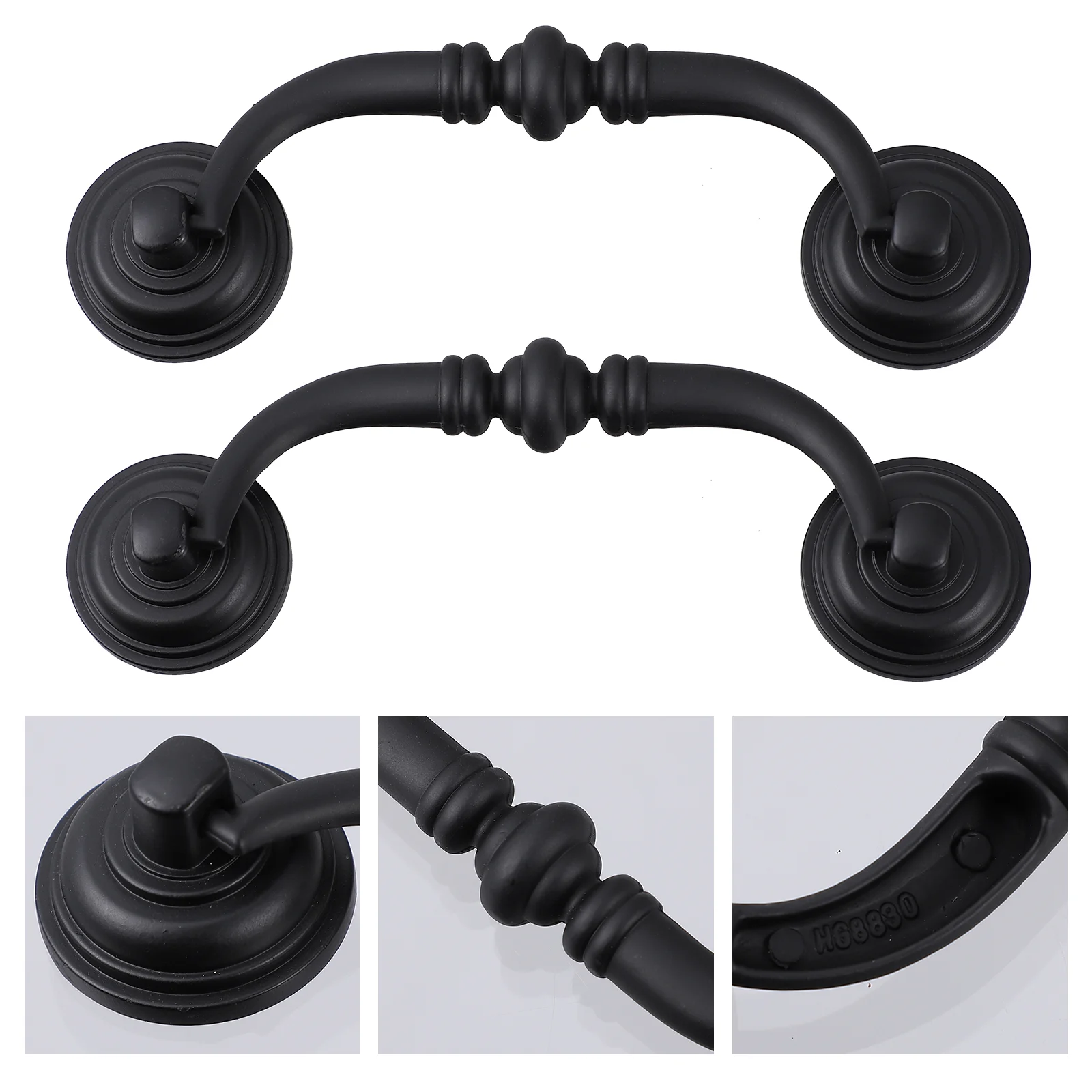 

4Pcs Drawer Pulls European Style Knobs Antique Handles Home Decoration