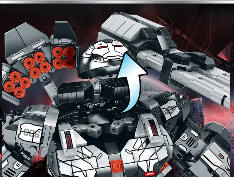 1400 + шт. Детский конструктор робот Бастер |