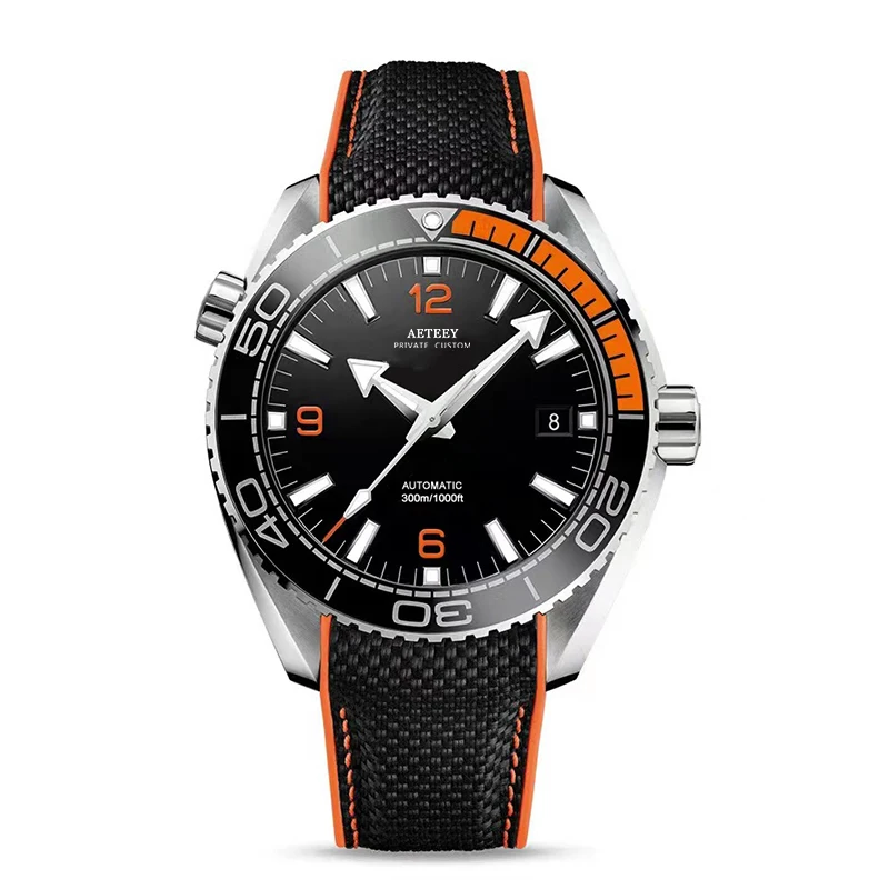 

Luxury Mens Watch Rotating bezel Automatic Mechanical Movement Stainless Steel waterproof male wristwatches