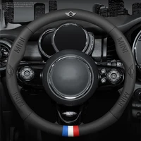 car steering wheel cover breathable anti slip for mini cooper clubman countryman r56 r50 r53 f56 f55 r60 r57 auto accessorie