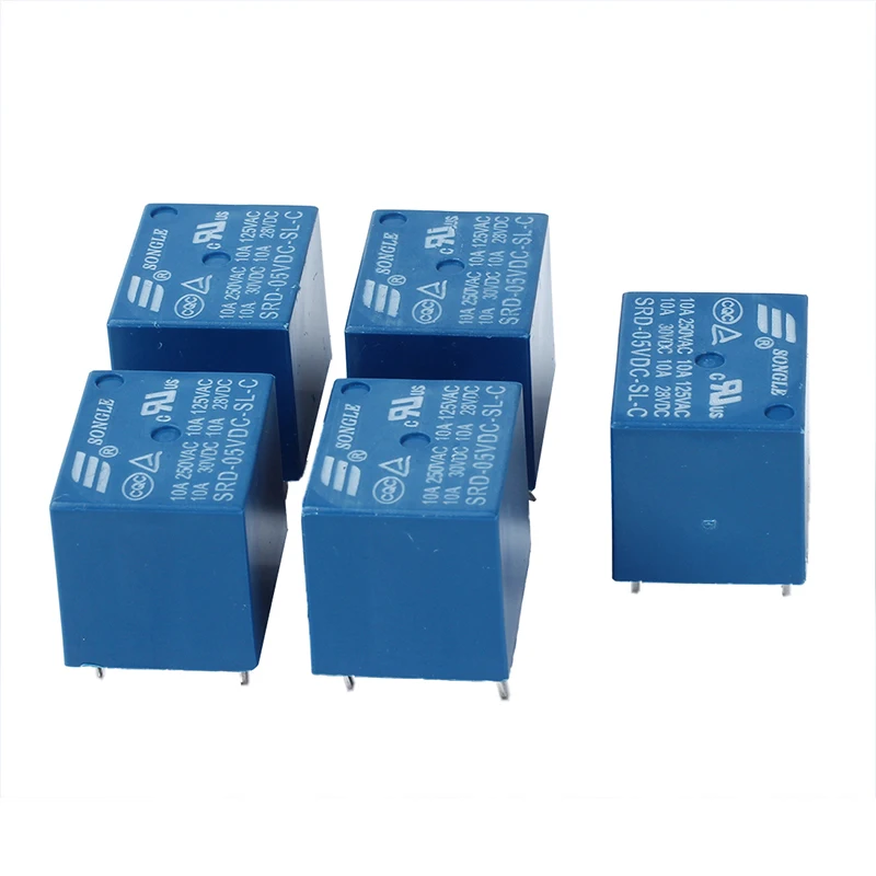 

5 piece 5V DC Mini Power Relay PCB Type Power Relay
