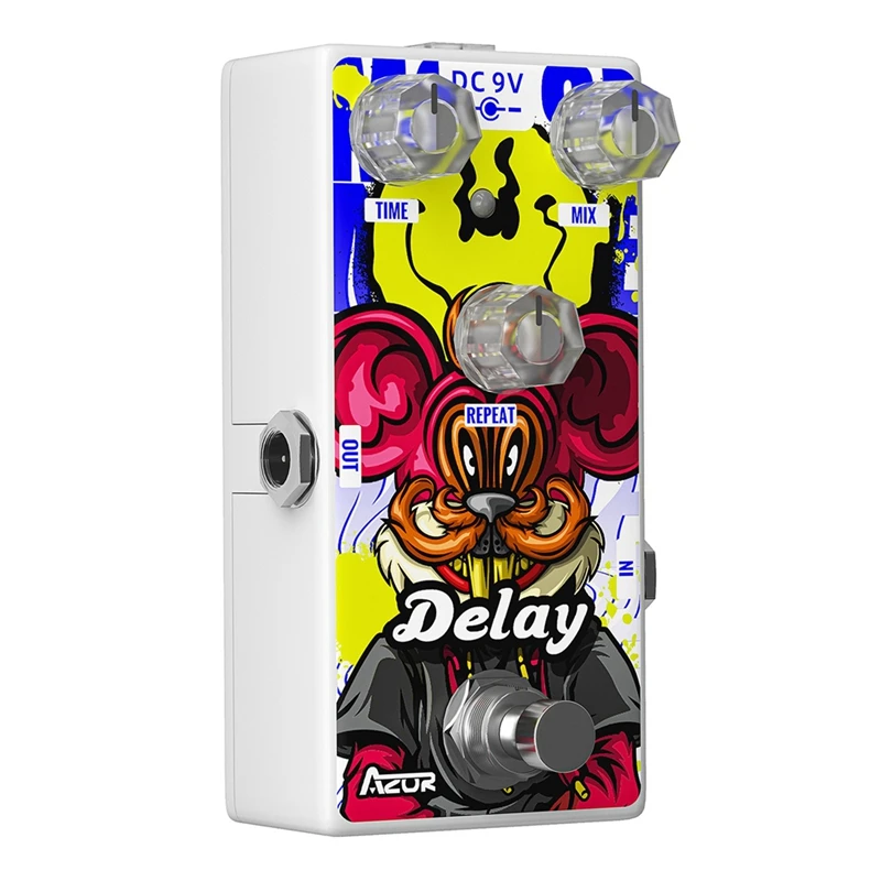 Гитарный эффект AZOR металлическая брикета 12 знаков зодиака мышь задержка