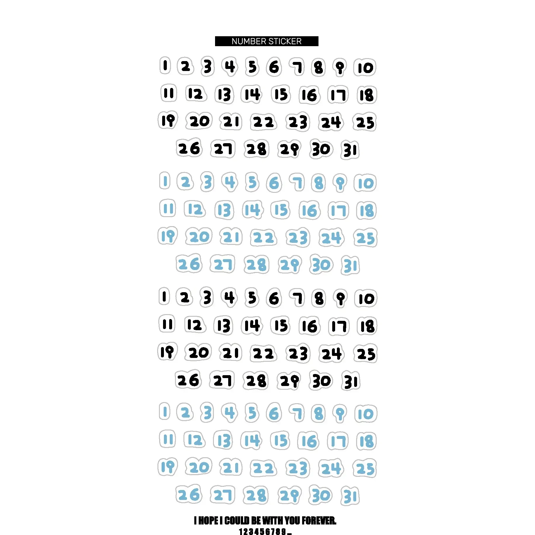 

Набор наклеек с номерами для скрапбукинга