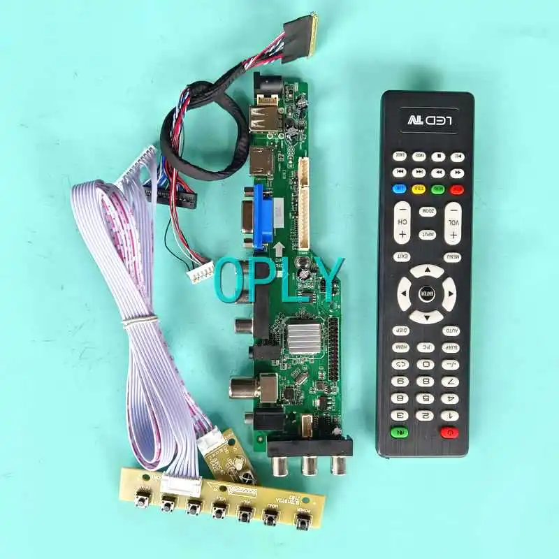 

For M116NWR1 N116B6 N116BGE Laptop Screen DVB Digital Driver Board LVDS 40 Pin Kit HDMI-Compatible VGA 11.6" 1366*768 USB AV RF