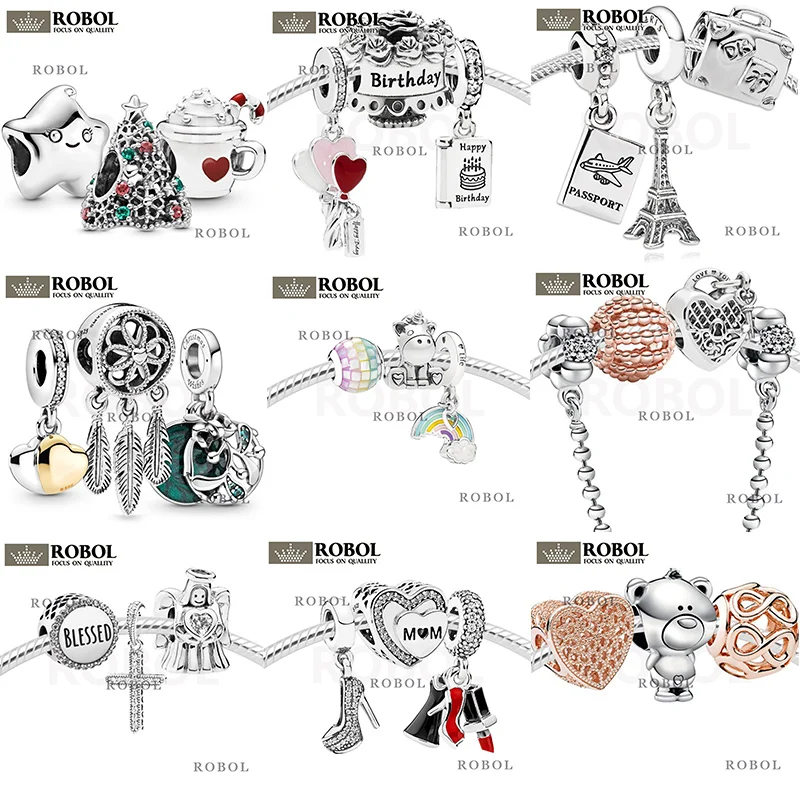 

High-quality 925 Sterling Silver Bead Pendant Accessories 2020 New Exquisite Jewelry A Variety of Options, Exquisite and Elegant