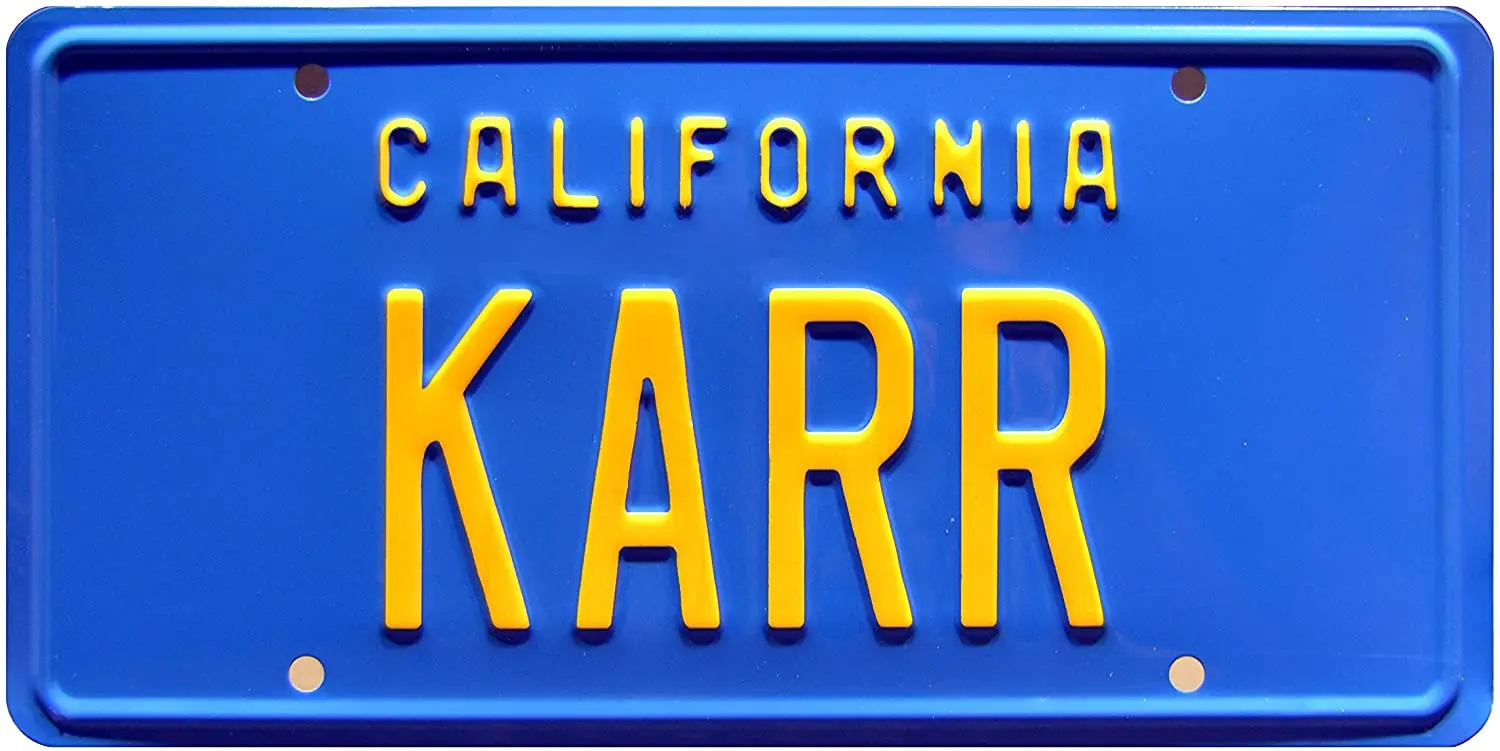 

Celebrity Machines Knight Rider | KARR | Metal License Plate 1