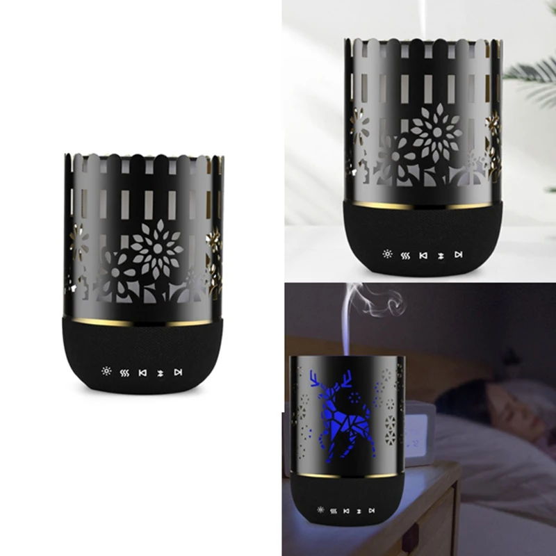 

Iron Art Aromatherapy Machine Colorful Night Light Essential Oil Atomizing Humidifier Fragrance Diffuser