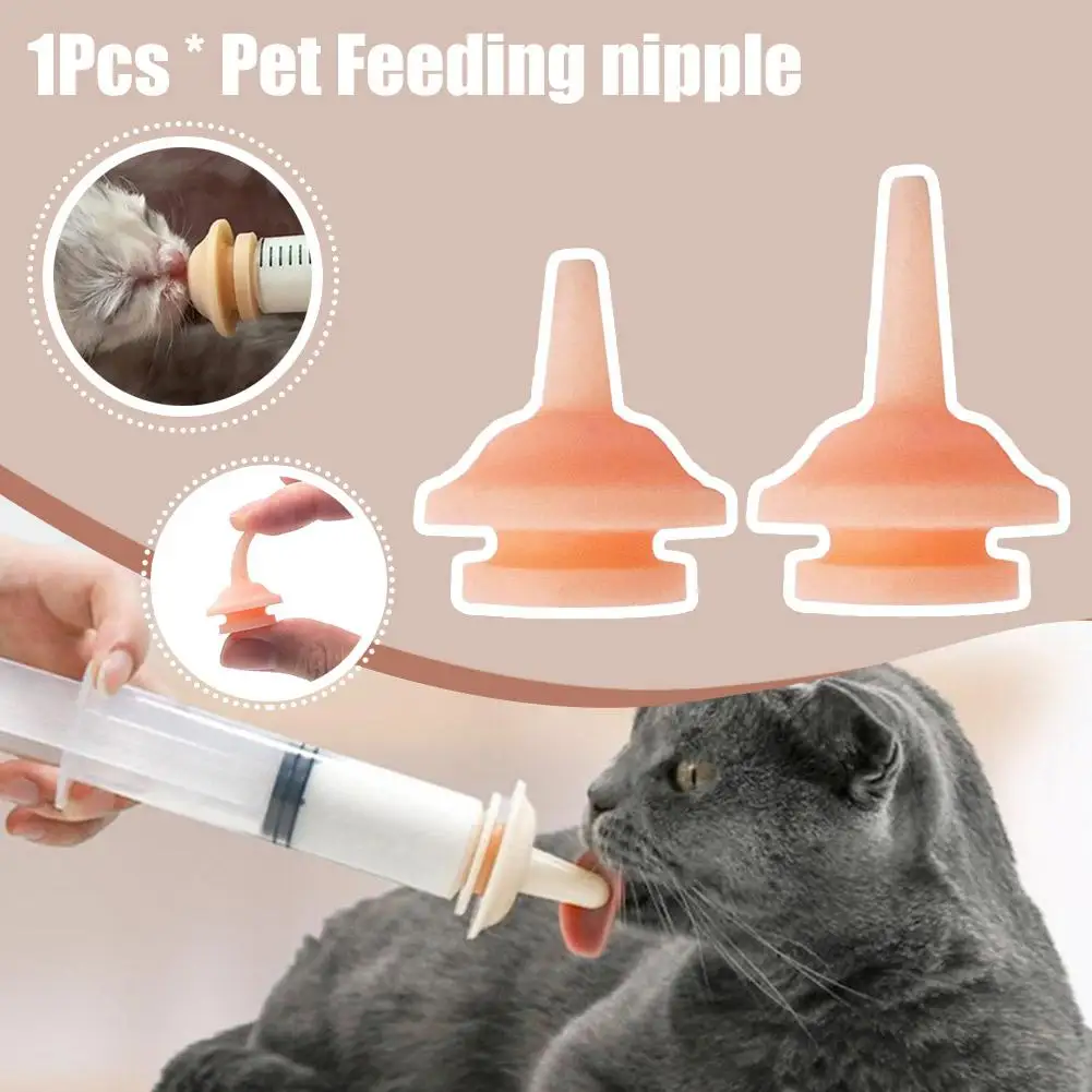 

Universal Pet Feeding Nipple Pacifier for newborn Kittens Puppies Mini Cat Silicone Feeding Rabbits Small Animals Dog Food O5Q0