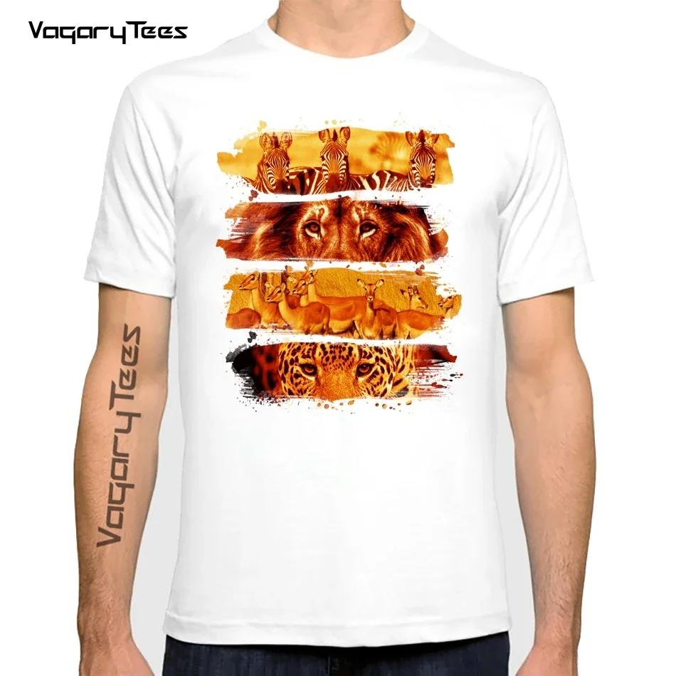 Летняя креативная футболка модная мужская с коротким рукавом и летним принтом