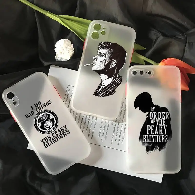 

Peaky Blinders Thomas Shelby Phone Case matte transparent For iphone 7 8 11 12 13 plus mini x xs xr pro max cover