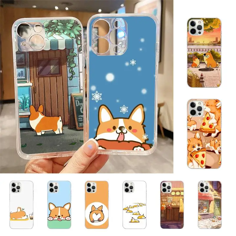 

Cute Corgi Phone Case For Iphone 7 8 Plus X Xr Xs 11 12 13 Se2020 Mini Mobile Iphones 14 Pro Max Case