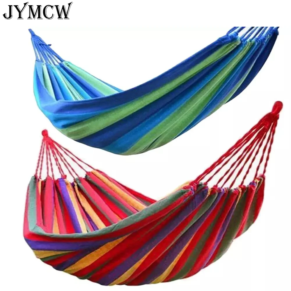 1-2 Person Portable Outdoor Camping Hammock with Mosquito Net High Strength Parachute Fabric Hanging Bed Hunting Sleeping Swing