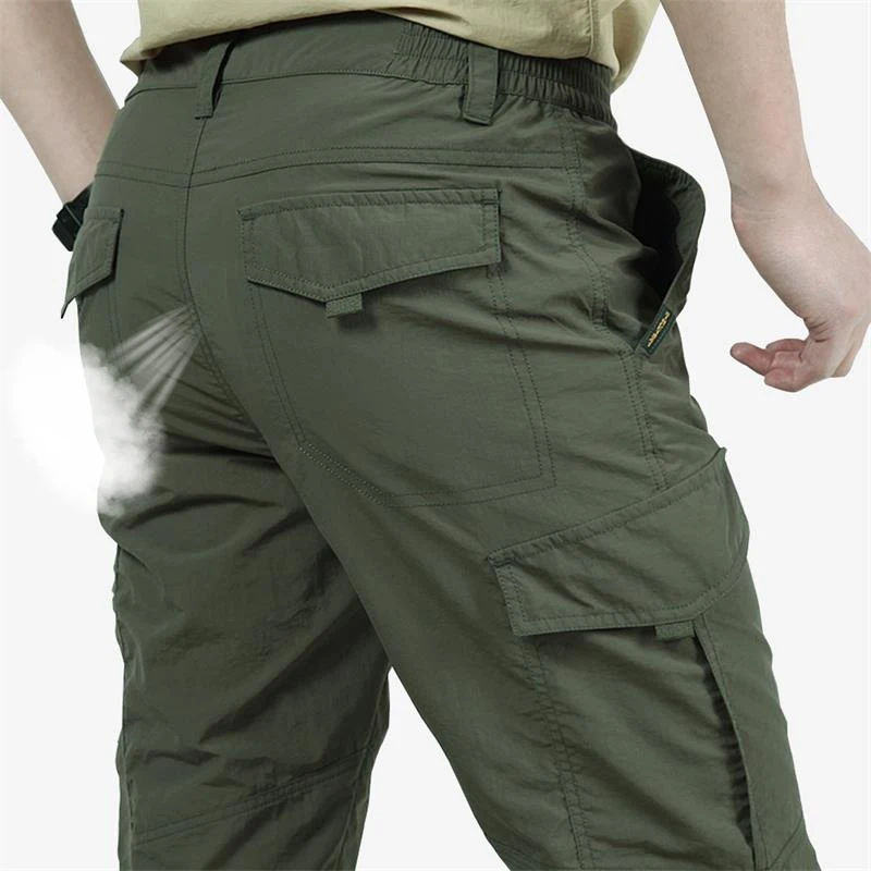

Длинные брюки, водонепроницаемые быстросохнущие летние военные брюки, легкие дышащие армейские брюки-карго, мужские тактические повседневные