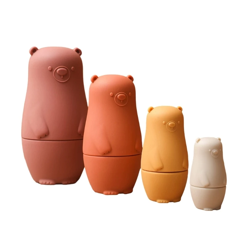 

4Pieces Silicone Stacking Nested Hand Eye Coordination Matryoshka Set