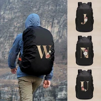 portable rainproof backpack waterproof travel bags gold letter print for 20 70l school packs camping climbing tourismthe beach