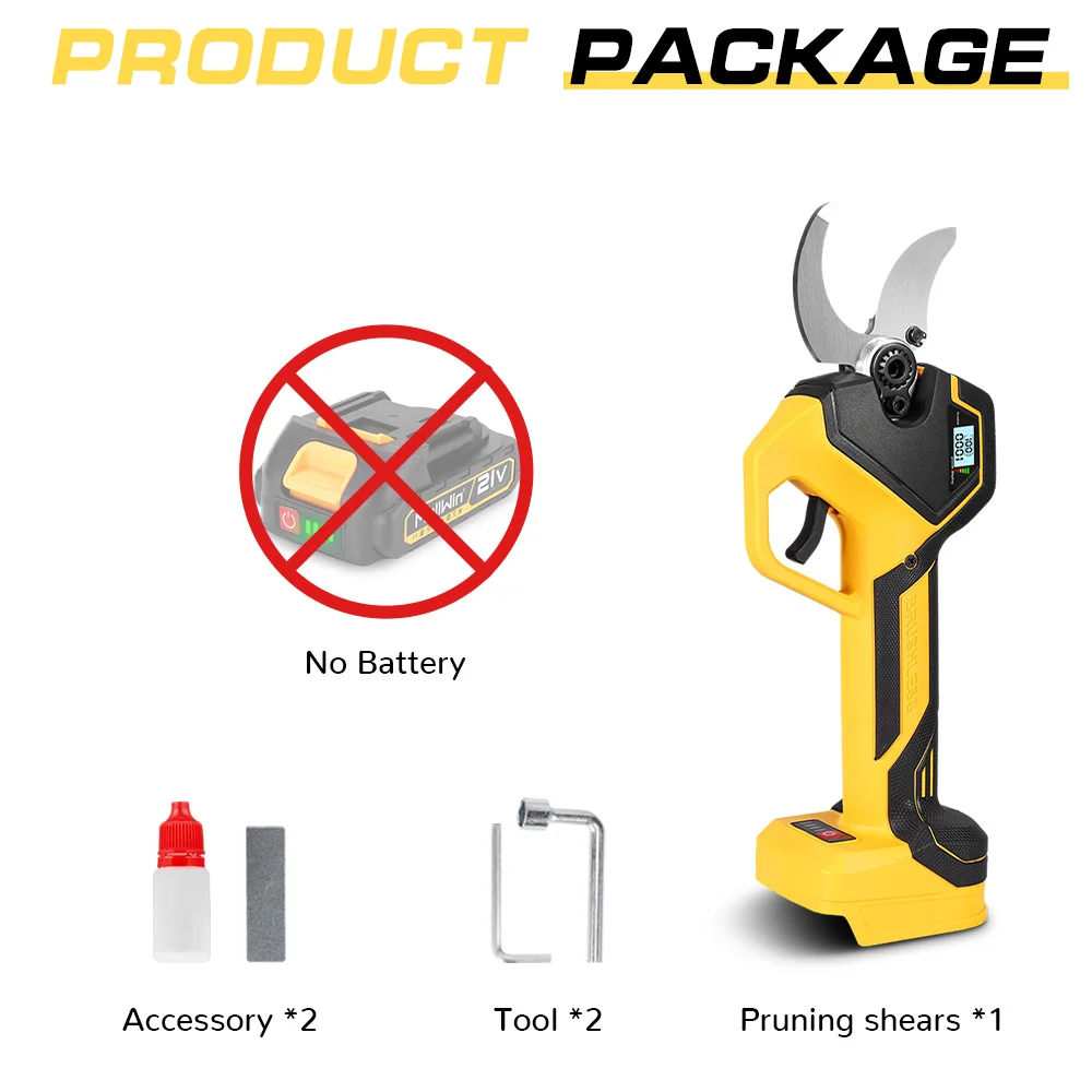 

MELLWIN Бесщеточные электрические секаторы 50 мм для Makita 18В