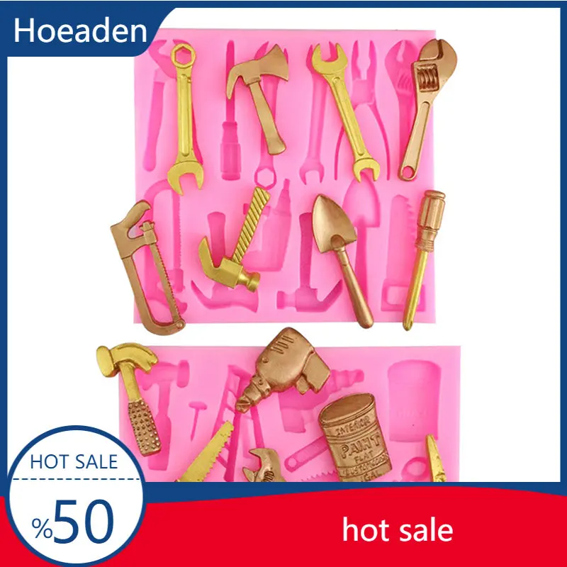 

Construction Tools Fondant Silicone Molds Chocolate Candy Cookie Decorating