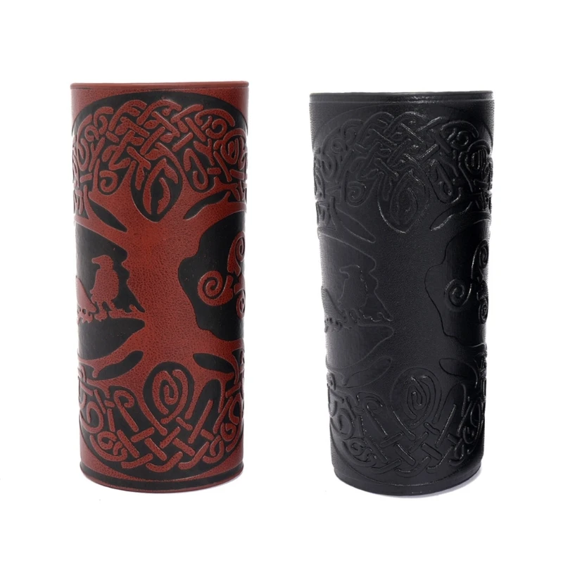 

Men Cosplay Bracer with Self-tie Hole Vintage Pirate Knight Gauntlet Wristband