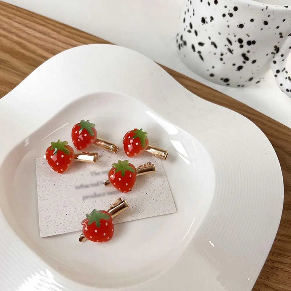 

Бесплатная доставка 2022 Ins детские заколки для волос с имитацией фруктов Женская Классическая челка заколка для волос с клубничкой аксессуа...