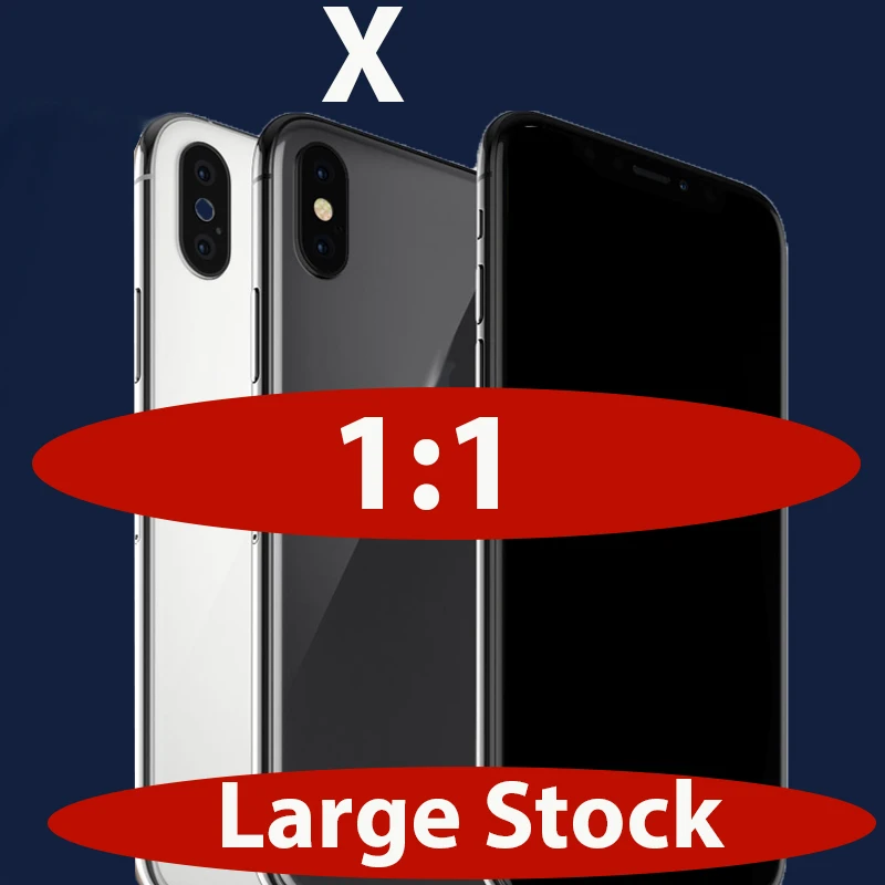 

1:1 Неработающая модель муляжа для iPhone X, стеклянный корпус, демонстрация игрушечной модели