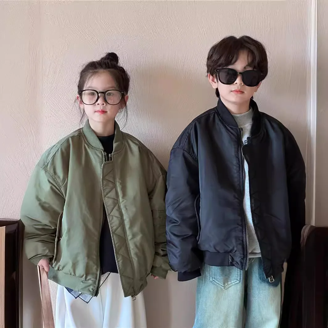 Детская хлопковая куртка зимняя новая продукция детская одежда куртка-пилот