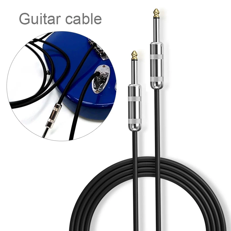 

Electric Guitar Cable Wire Cord 3M 6M No Noise Shielded Audio Cable for Guitar AMP Amplifier Bass Speaker Cable Accessories