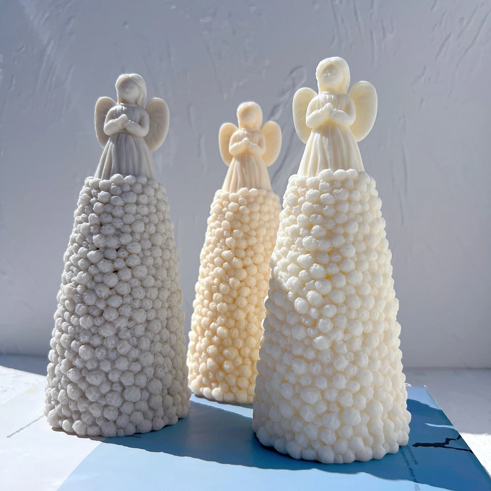 Фигурка ангела по молитву силиконовая форма художественная скульптура для свечи