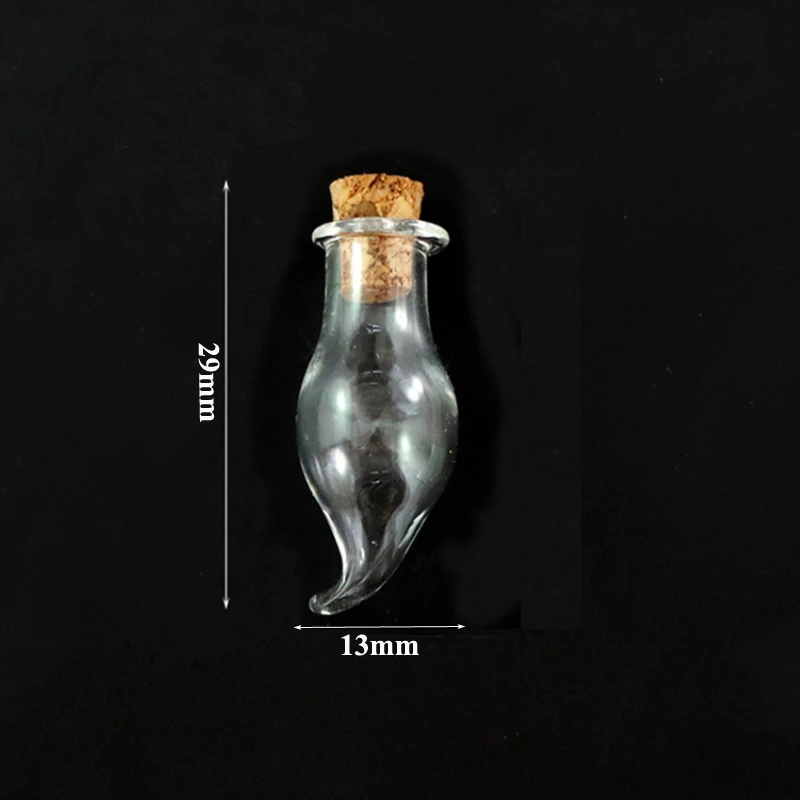 Маленькие стеклянные бутылочки с пробкой