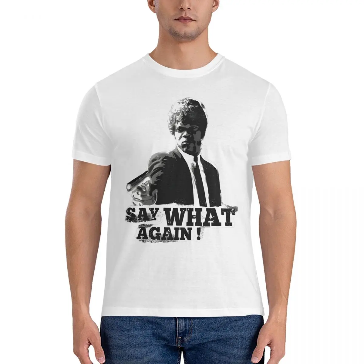 Криминальное чтиво скажите что еще раз футболки мужские Забавные из чистого
