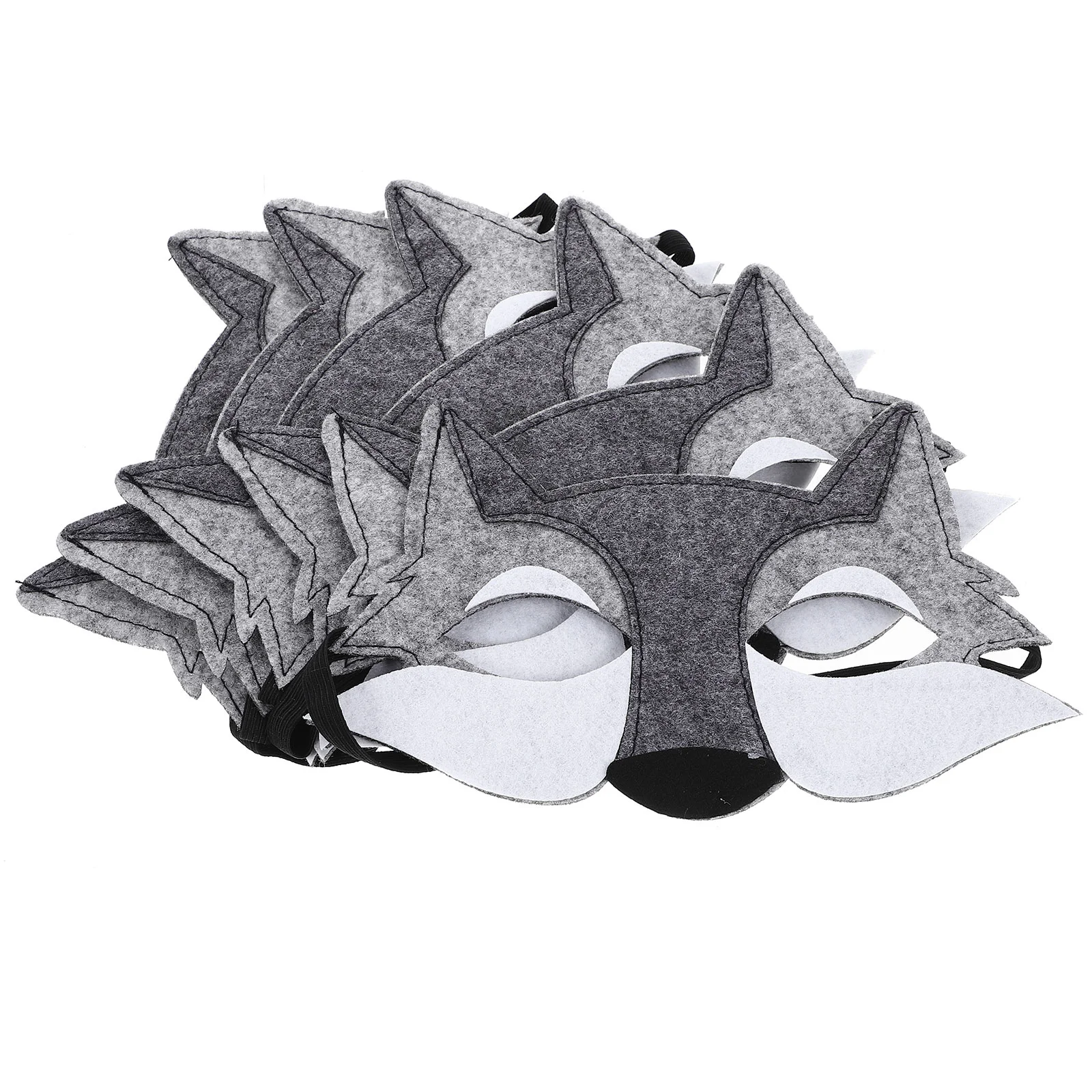 

Wolf Birthday Party Supplies Decorations Mask Costume Half Face Halloween Props Animal Masks Adults