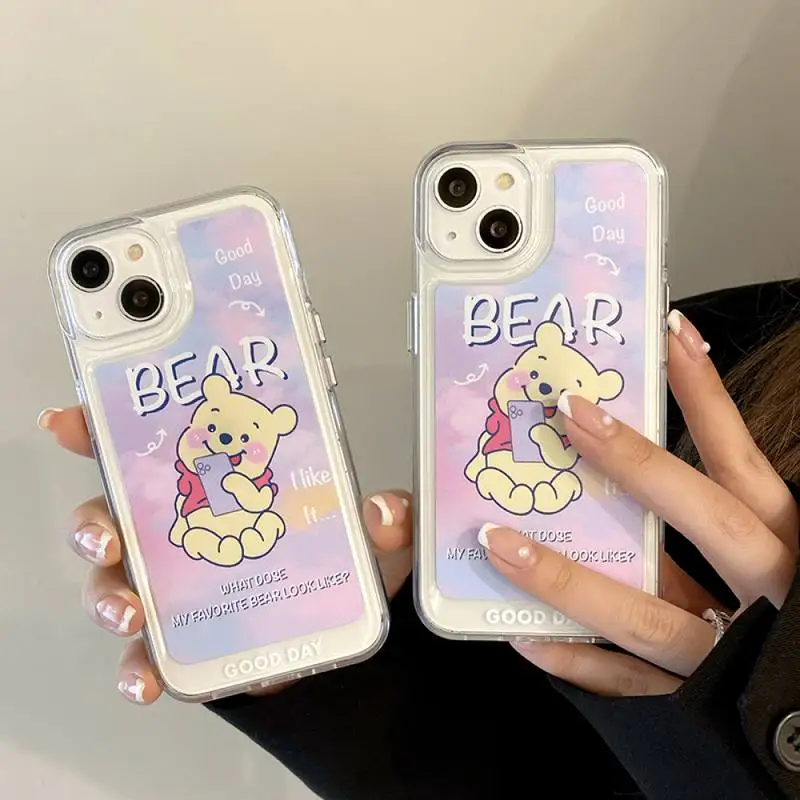 

Disney Winnie The Pooh Phone Case for iPhone X XR XS 7 8 Plus 11 12 13 pro MAX 13mini cover
