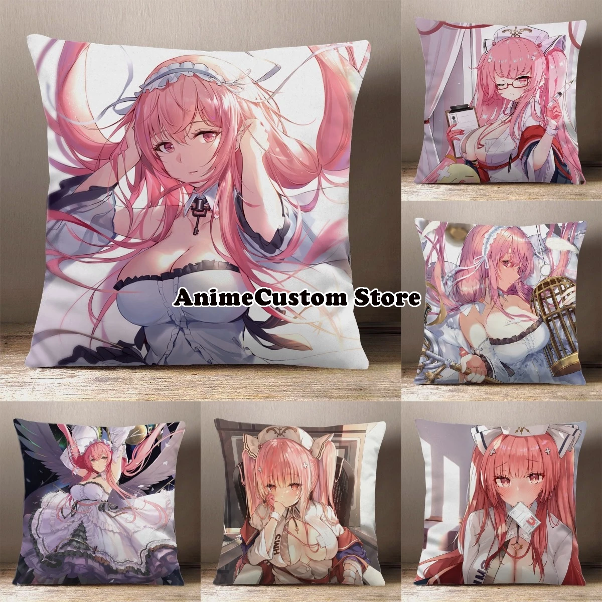 

Подушка на спину с изображением медсестры и девушки из аниме «ажурный Спорт»