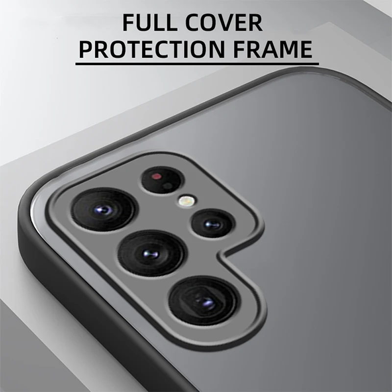 Роскошный D-Dragon Ball Saiyan матовый полупрозрачный для Samsung Galaxy S24 S23 S22 S21 S20 FE S10 S9 S8 Plus Ultra