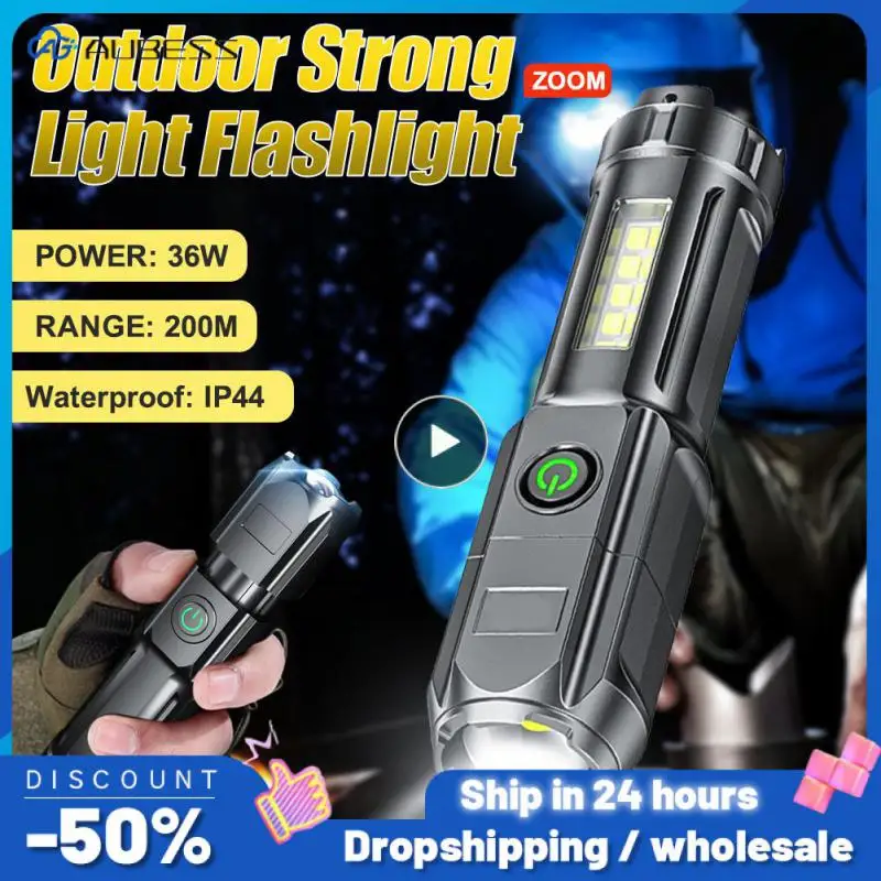 

Outdoor Lighting Lamp Rechargeable Portable Focusing Flashlight Telescopic Flashlight Lighting Flashlight Spotlight Strong Light